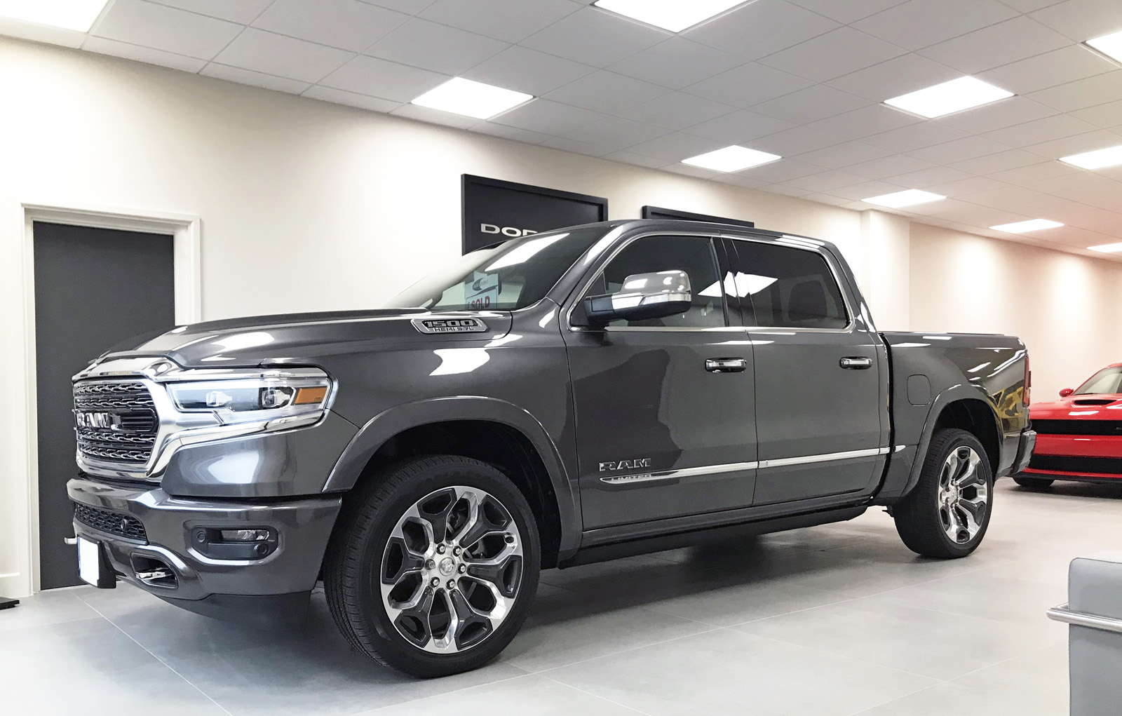 Beautiful new Ram Limited Crew in Granite Crystal Metallic