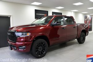 2025 RAM Limited Delmonico red showroom