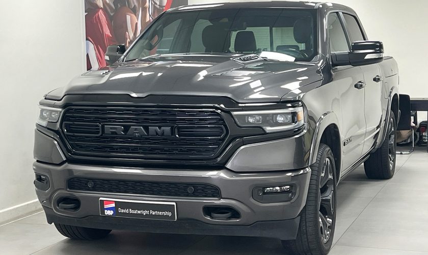 RAM pickup in Granite Crystal in Showroom
