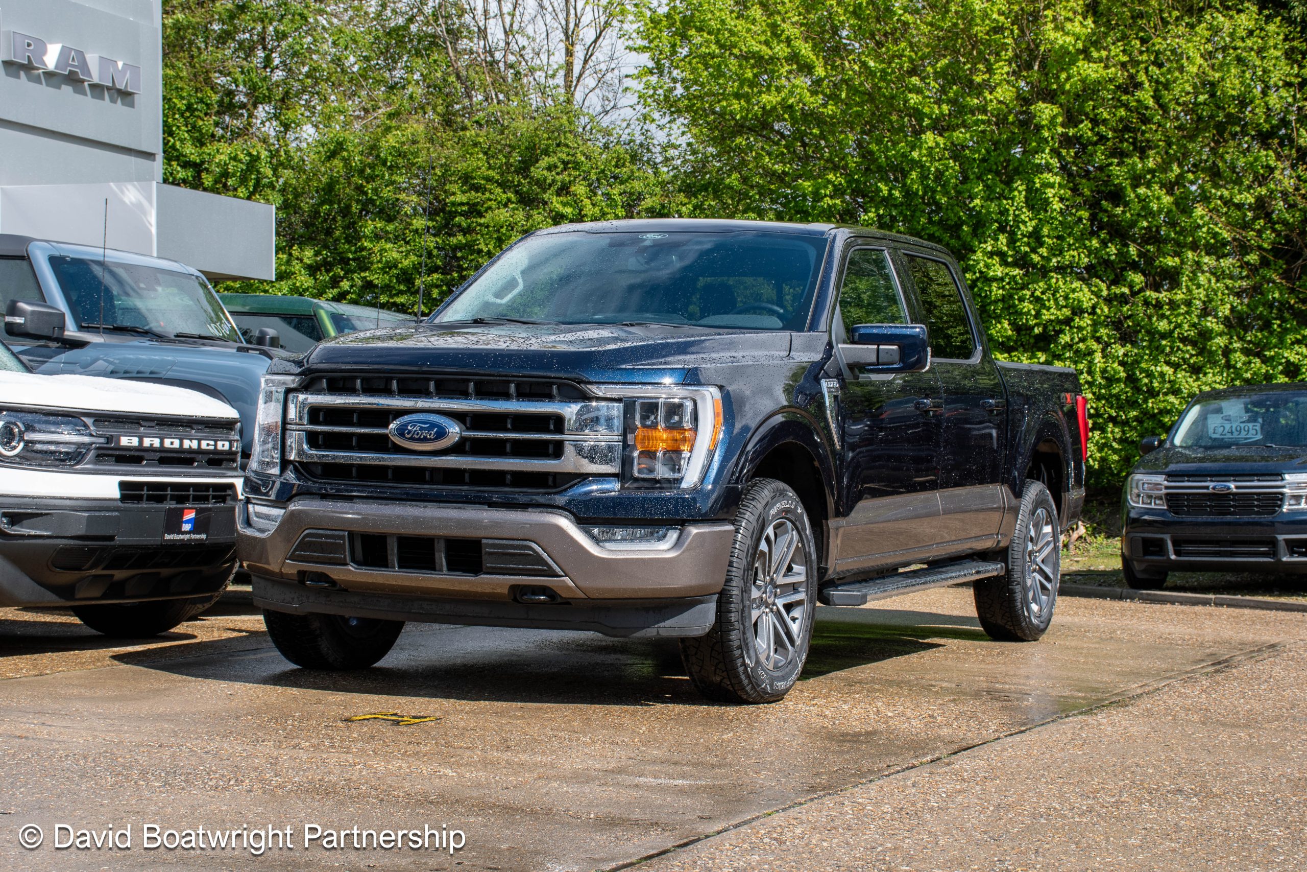 2021 Ford F150 Lariat Antimatter Blue