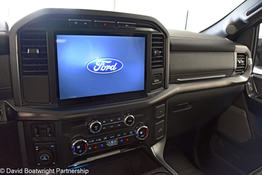 New Ford F-150 Platinum interior Sat Nav