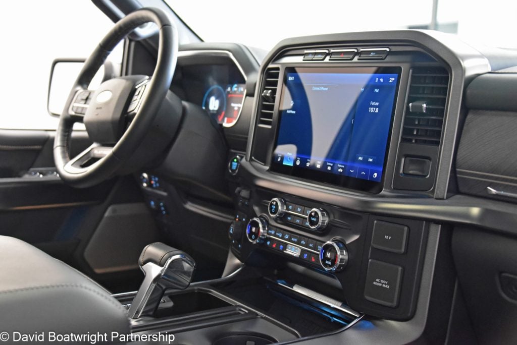 New Ford F-150 Platinum interior dash
